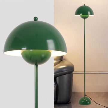 Mid-Century Modern Floor Lamp, ETL Listed, Hunter Green