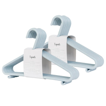 Eco-Friendly Wheat Straw Baby Hangers, Speckled Blue, 30 Pack