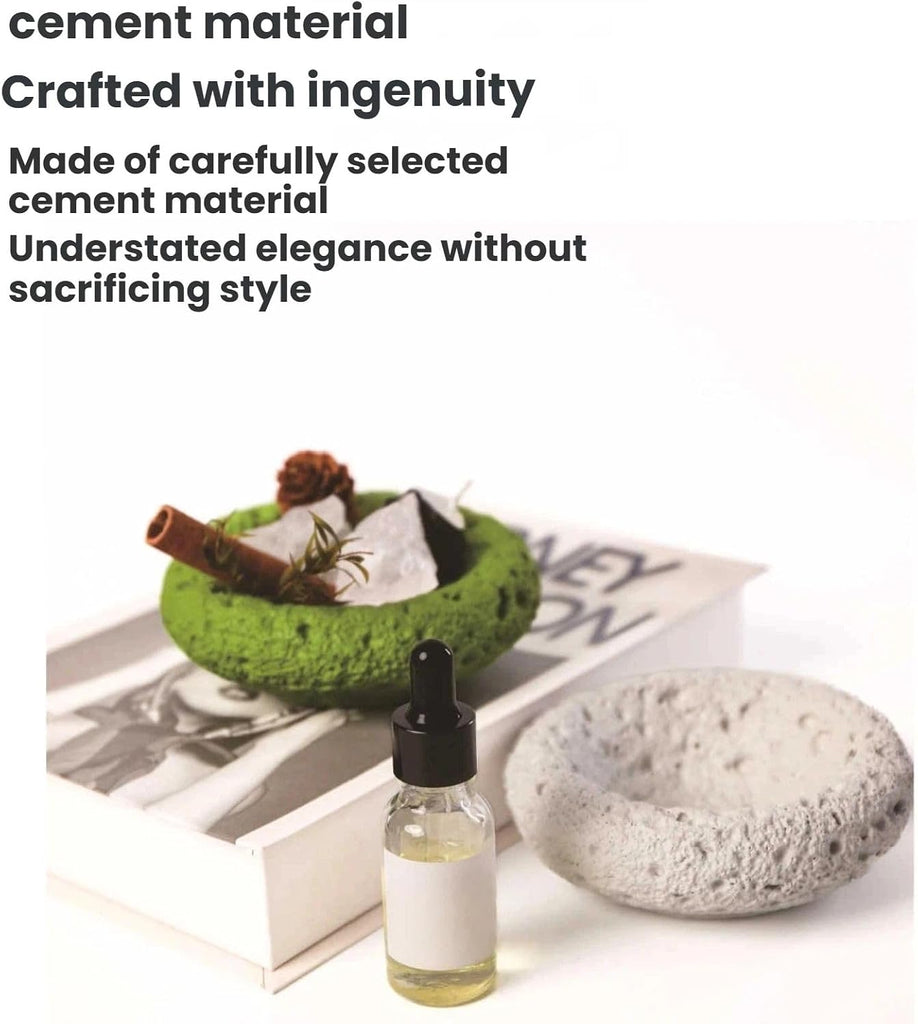 Elevate Your Space with Our Hand Poured Cement Candle Vessel, Thick Concrete Jar for DIY Pouring & Modern Home