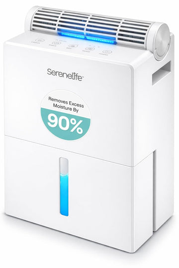 Dehumidifiers for Home, 91 Oz Quiet Dehumidifier for Bedroom, Bathroom, Basement with Removable Cylinder For Closet