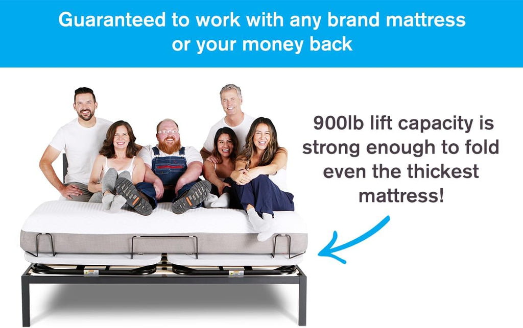 PowerLayer Ultra-Slim Adjustable Bed Frame (King Frame Only)