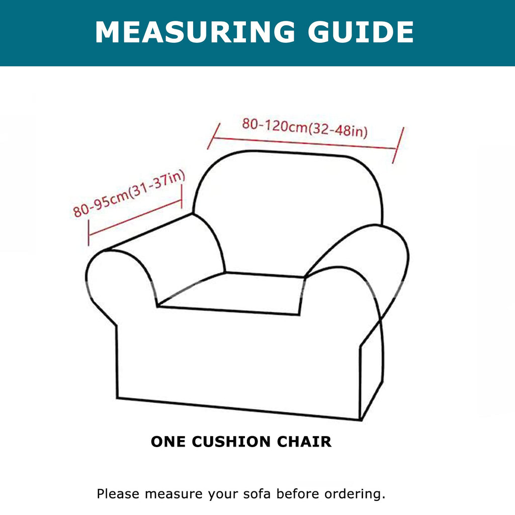 2 Piece Chair Covers Armchair Sofa Couch Slipcover, Small, Color32