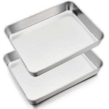 Lasagna Pan, Stainless Steel Sheet Baking Pan, 12.3 Inch & 2Pcs