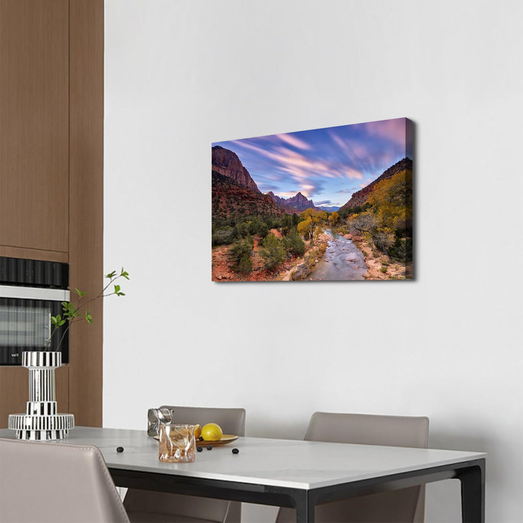 Nature Mountain Landscape Wall Art Western Wall Decor Desert Canyon Cliff Pictures Utah National Park Scenery