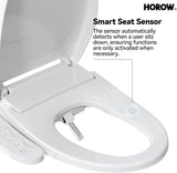 T0338W One Piece Toilet with Smart Seat, Elongated ADA Height Toilets with Heated Seat