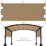 85"x 208" Universal Pergola Shade Cover, Garden Shade Replac - Image 2