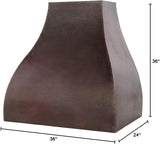 30 Inch Copper Wall Mount Range Hood