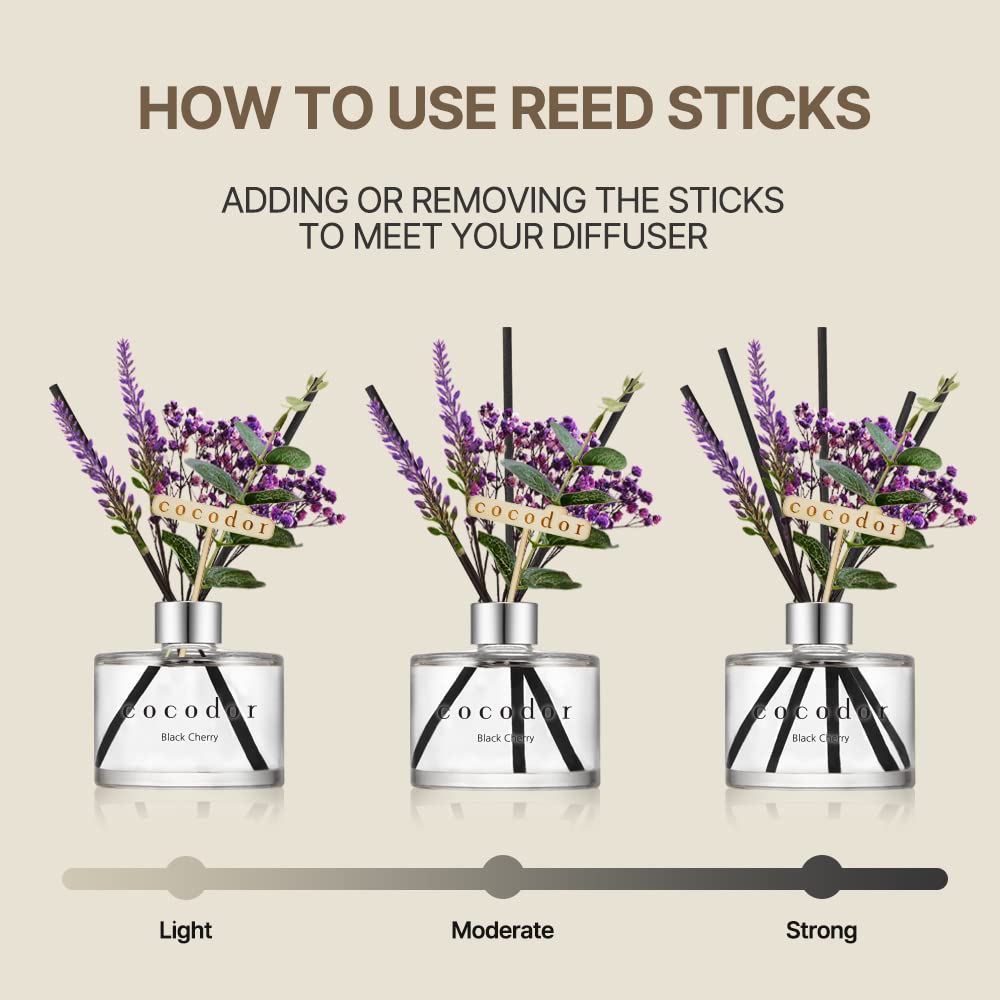 Lavender Reed Diffuser/White Jasmine/6.7oz/1Pack / Home Fragrance Scent Essential Oil Stick Diffuser Bathroom Home