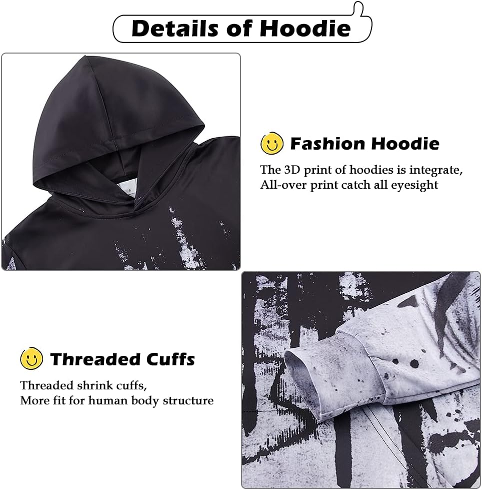 Boys Hoodie Kids 3D Print Graphic Pullover Sweatshirt