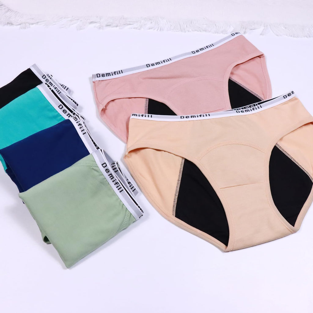 Teen Girls Period Panties Juniors First Period Starter Underwear Soft Briefs Pack of 6 Multipack
