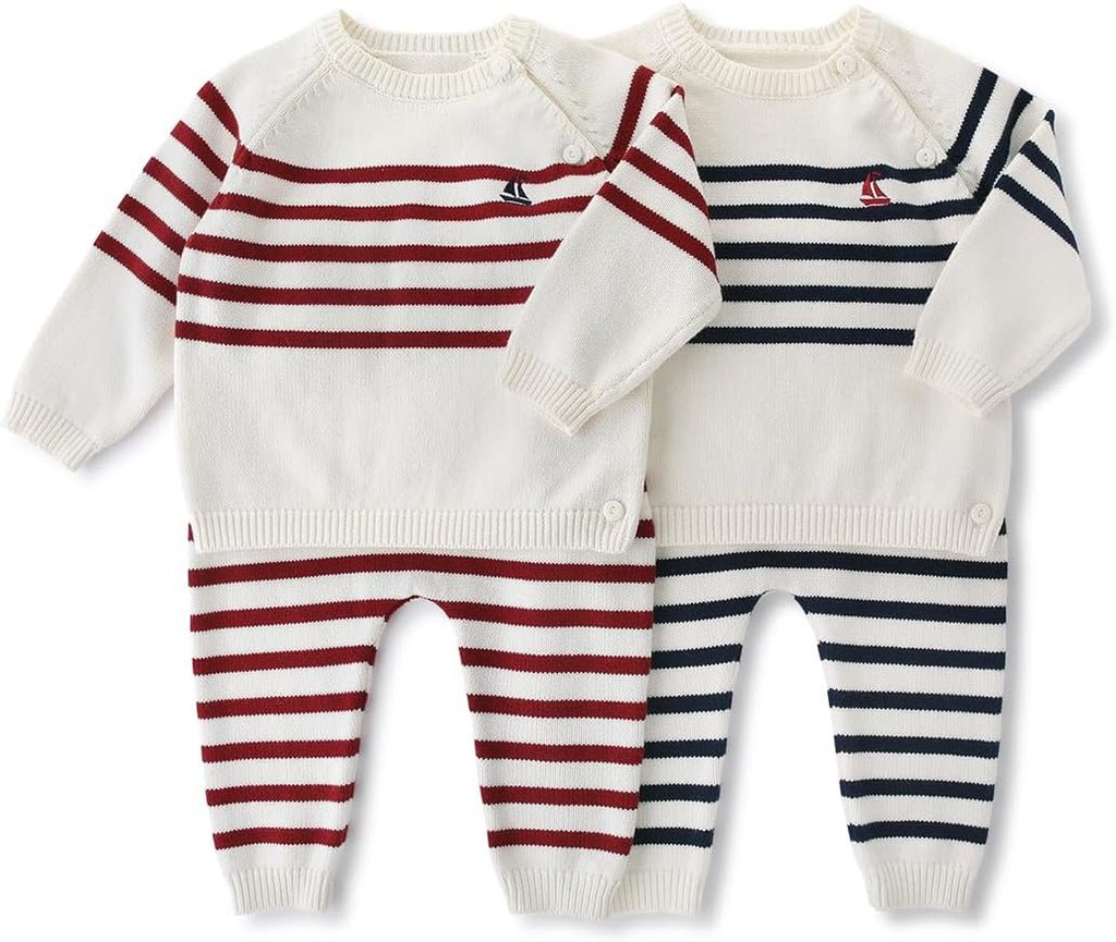 Toddler Cotton Knit Sweater Set Piece