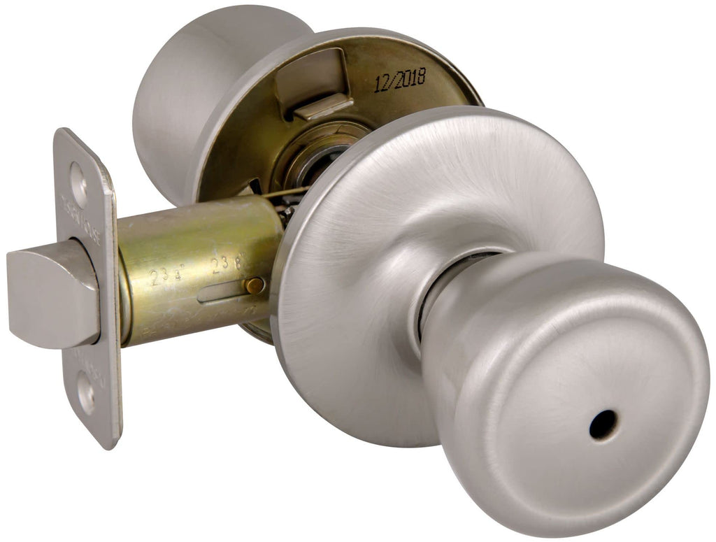 Tulip Privacy Door Knob, Satin Nickel