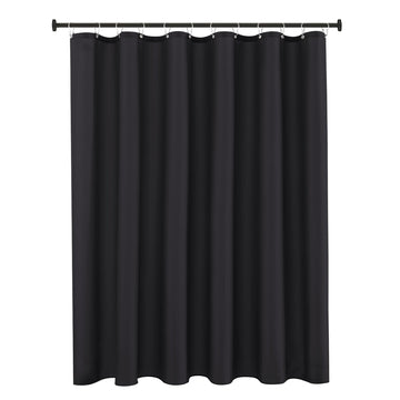 Fabric Shower Curtain Liner 72x72 Inch-Black Standard Size Shower Liners