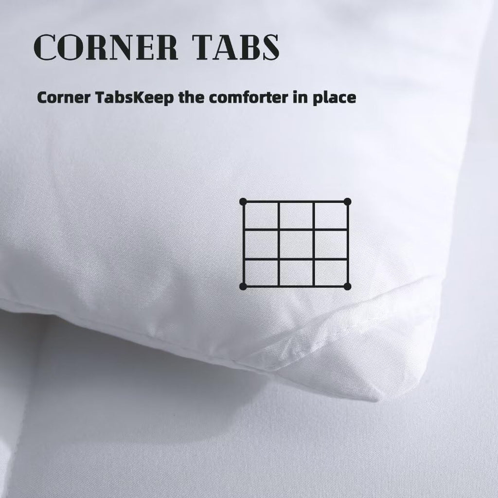 Comforters Queen Size, White Duvet Insert, Lightweight Quilt