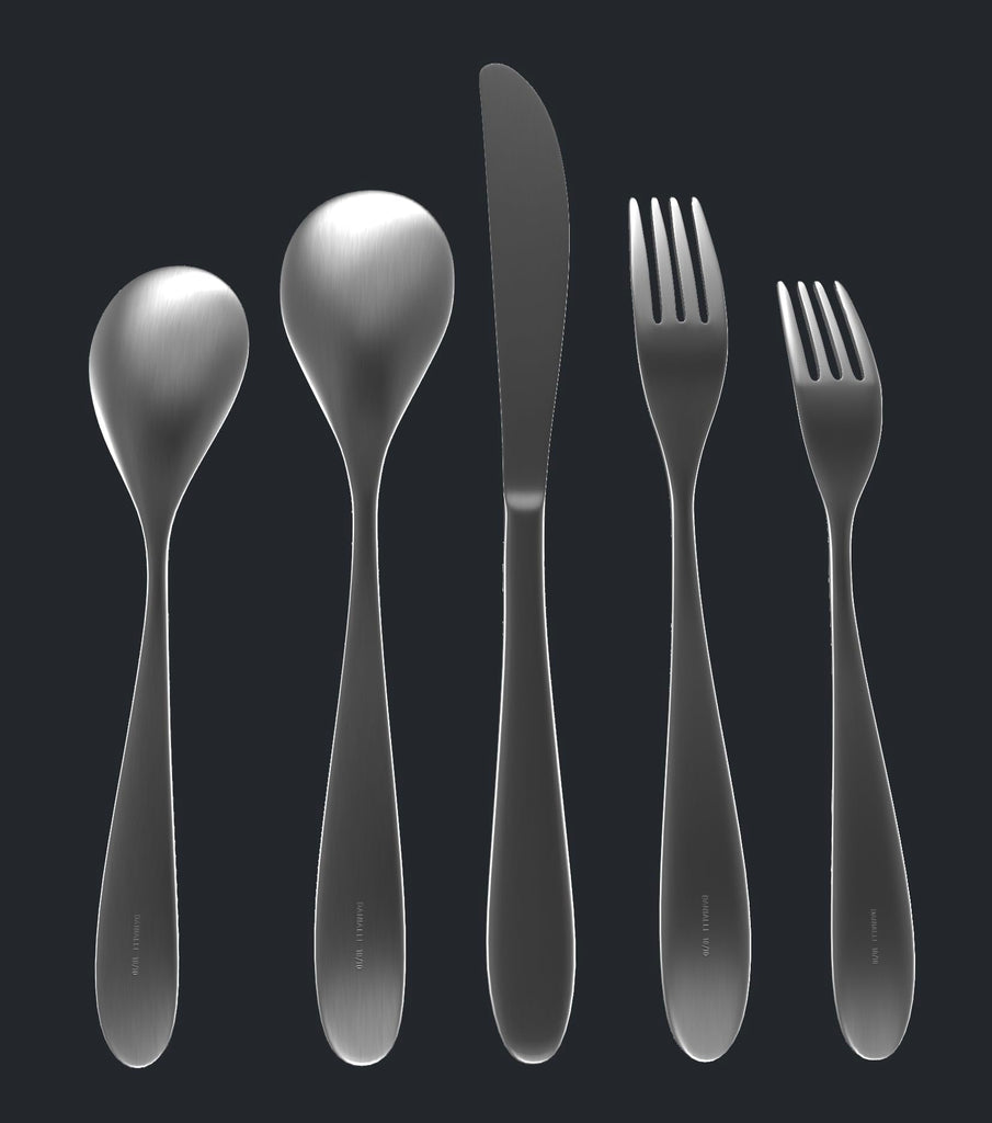 Matte Silverware Set for 12, 18/10 (60-Piece, Marettimo)