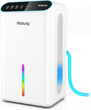 Dehumidifier for Home 1000 sq.ft - Small Quiet Dehumidifier with Auto Shut Off, Aromatherapy, 3 Gear Timer, Sleep Mode