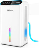 Dehumidifier for Home 1000 sq.ft - Small Quiet Dehumidifier with Auto Shut Off, Aromatherapy, 3 Gear Timer, Sleep Mode