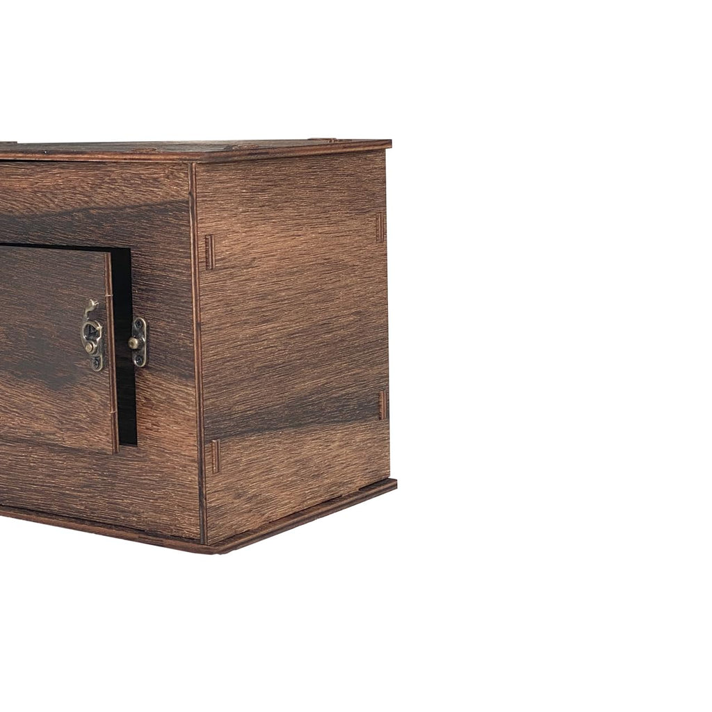 Small 12"x 6"x 7" Rustic Wooden Card Box