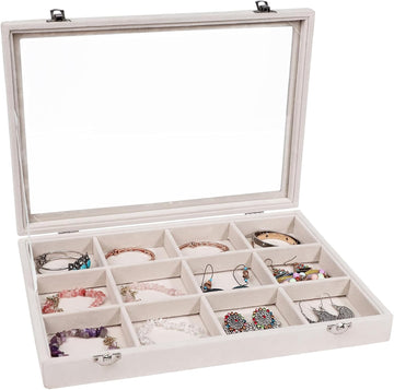 Jewelry Organizer, Dustproof Bracelet Organizer Box, 13.78"x9.4"
