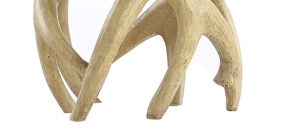 Vermont 19" Antler Resin Bedside Table Lamp, Natural