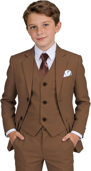 Boys Suit Kids Formal Tuxedo Suits for Boys Wedding Easter Outfits
