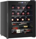 16 Bottle Wine Fridge, Freestanding Compressor Cooler Refrigerator