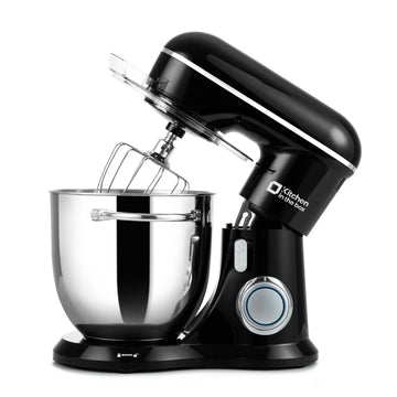 6.5 QT Stand Mixer, 10-Speed Electric Mixer (Black)