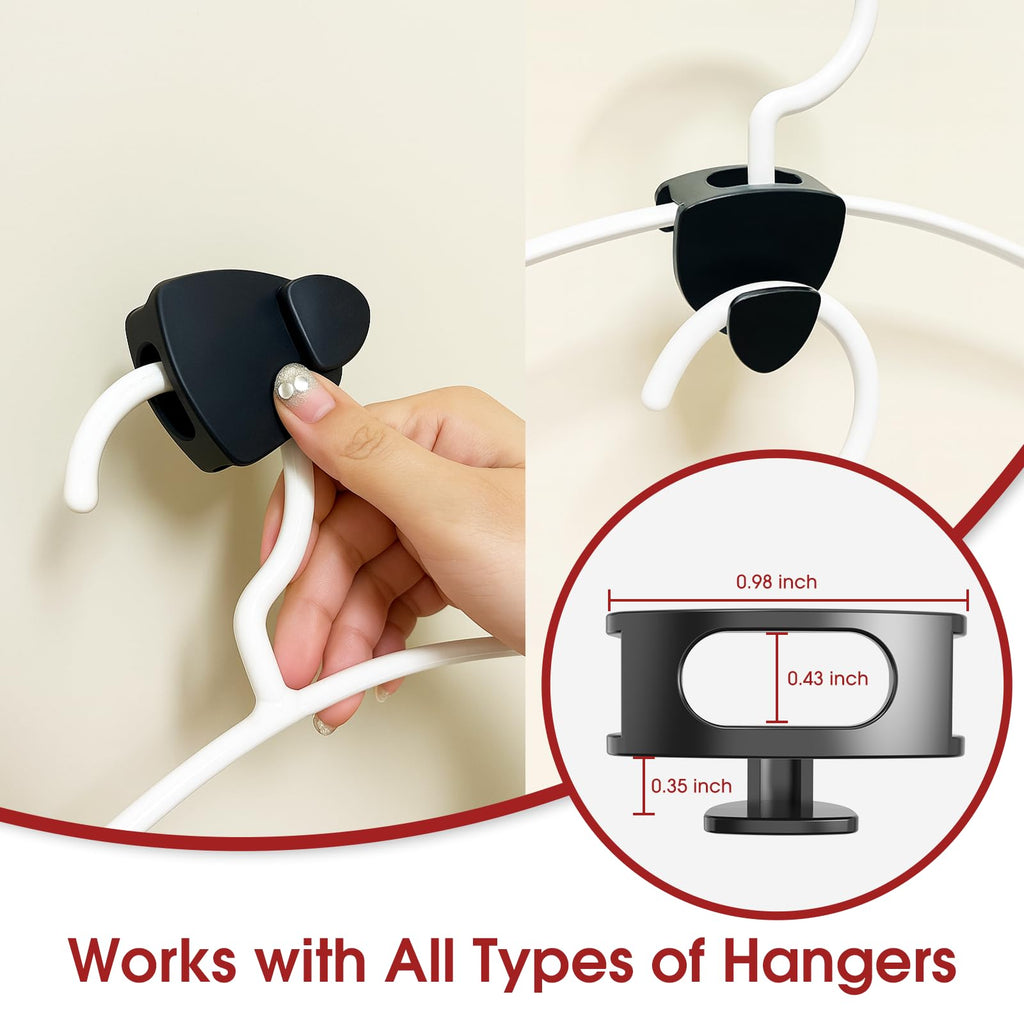 Space Saving Hanger Hooks 70Pcs, Upgrade Heavy Duty Hangers Connector Hooks