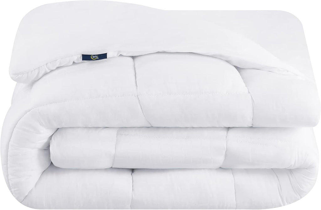 ComfortSure Quilted Cotton Pillowtop Mattress Pad, King | Breathable quilted mattress pad with pillowtop comfort and