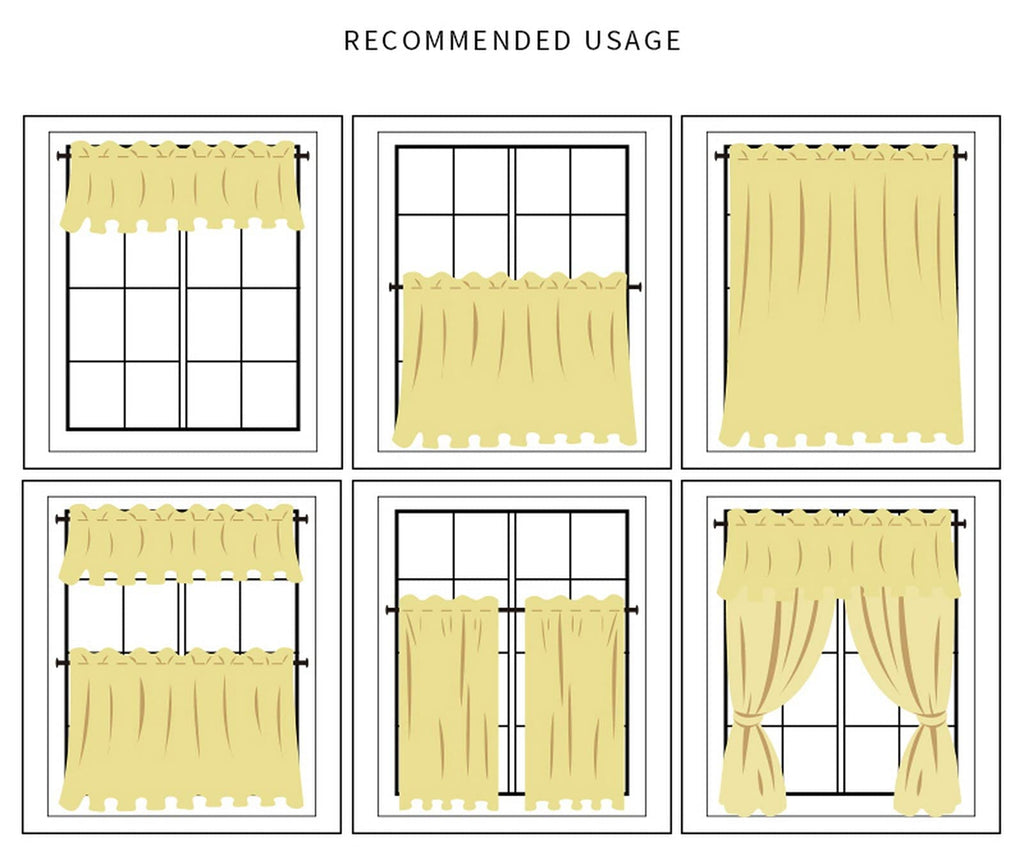 Short Curtain for Small Window Rustic Boho Cotton Geometric Hollow Crochet Lace Semi Transparent Cabinet Curtain Door