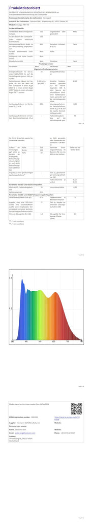 LED Desk Lamp, Eye-Caring Full Spectrum, USB Charging
