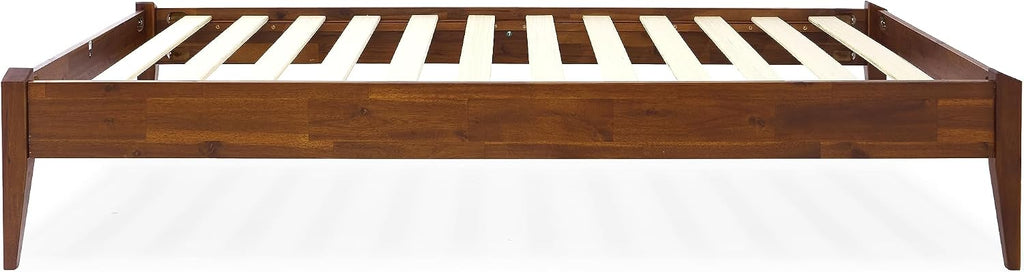 Dinkee 15" Solid Wood Platform Bed Frame Without Headboard - Japanese Joinery Bed Frame - Modern & Minimalist Style
