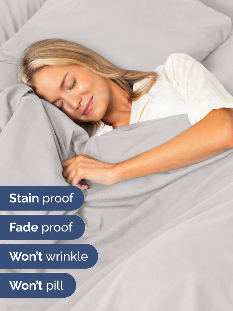 CGK Extra Deep Cal King Sheet Set - 6pc Cooling Sheets - French Grey