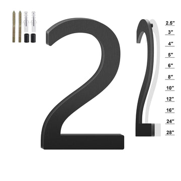 20 Inch Floating House Numbers for Outside, Address Numbers