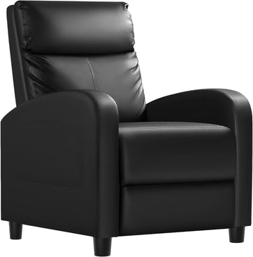 Recliner Chair, Recliner Sofa PU Leather for Adults, Recliners Home Theater Seating with Lumbar Support