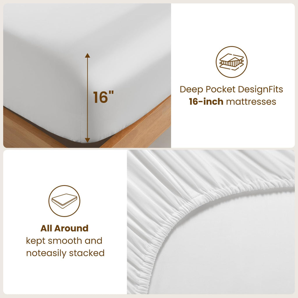 Luxury Mulberry Silk Modal Sheet Set 4pc