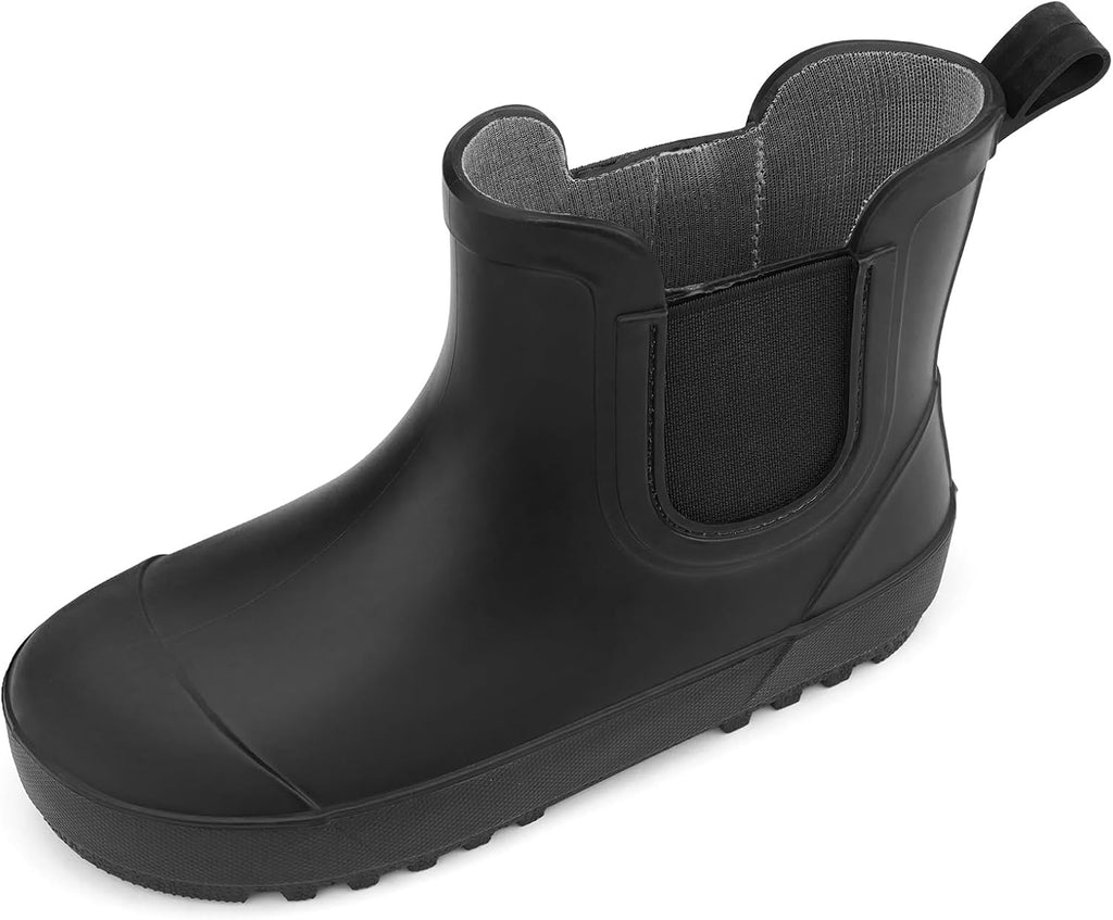 Toddler Kids Rubber Waterproof Chelsea Rain Boots for Boys & Girls