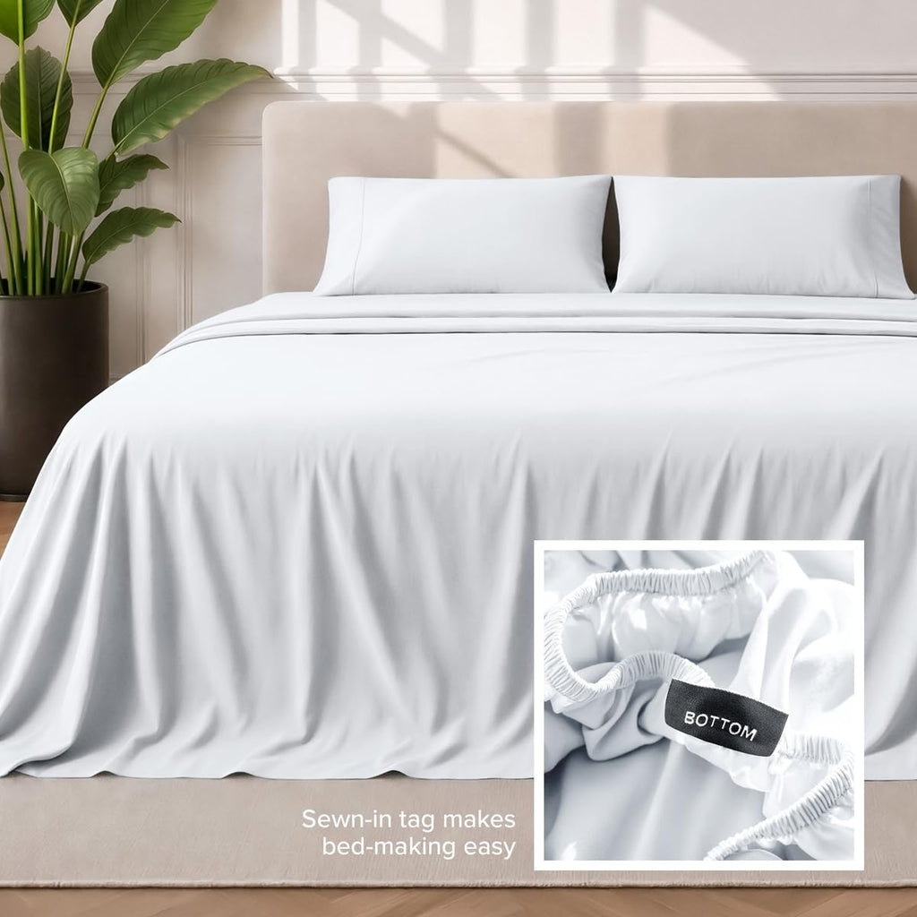 RV Bunk Sheet Set - 1800 Ultra-Soft (30x75), White