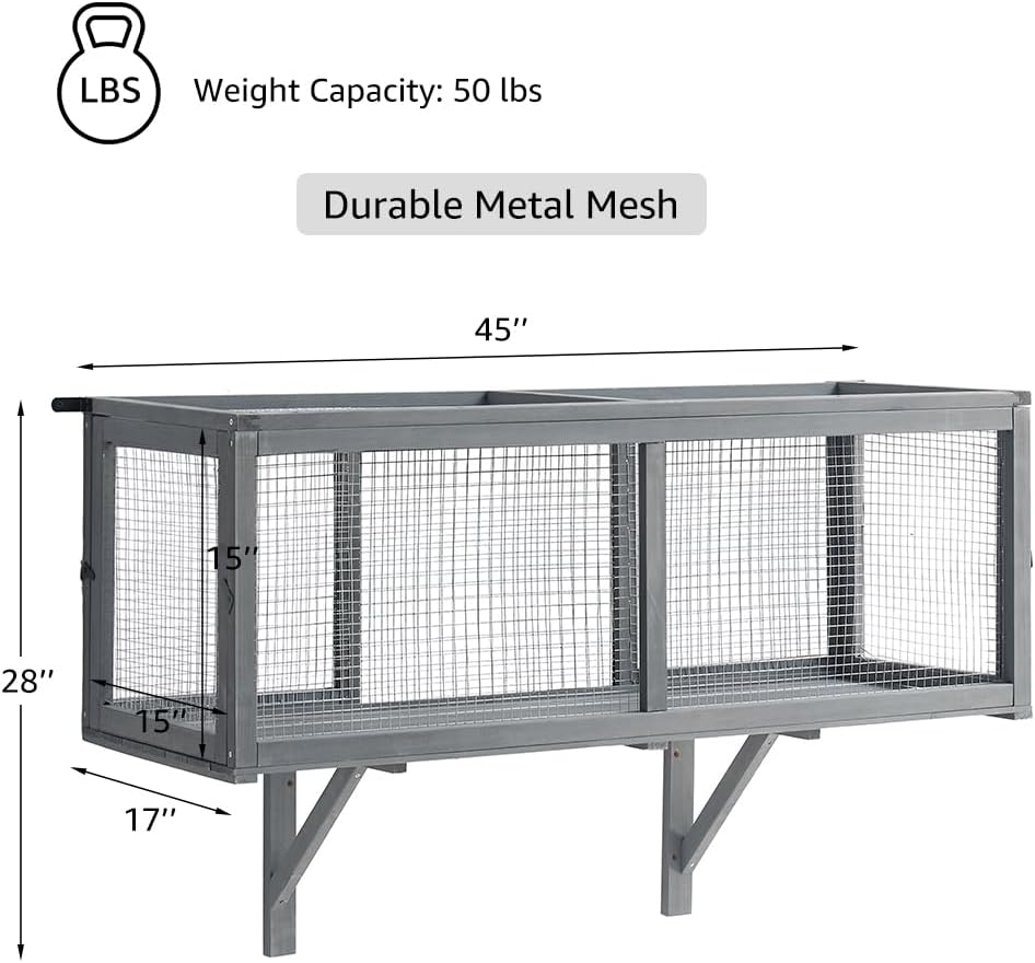 Outdoor Cat Tunnel, Extendable Passage Connect Home to Outdoor Cat Catio Enclosure House, 45'' Safe Tunnel Walkway