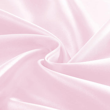 Light Pink Satin Fabric by The Yard, 60 Inch Wide 1 Yard for Crafts