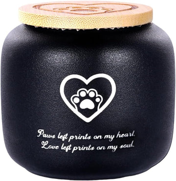 Ceramic Pet Ash Urn for Small/Medium Cats & Dogs, Funeral Cremation Urn, Memorial Keepsake Decorative Urns