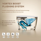 Smart Tankless Toilet with Heated Seat, Auto Flush, Foot Sensor Flush, Night Light, Elongated One-Piece Design