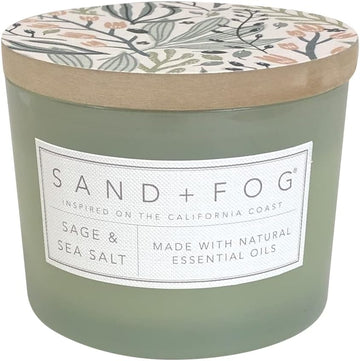Scented Candle - Sage & Sea Salt - Additional Scents and Sizes - 100% Cotton Lead-Free Wick - Luxury Air Freshening - Set of 12