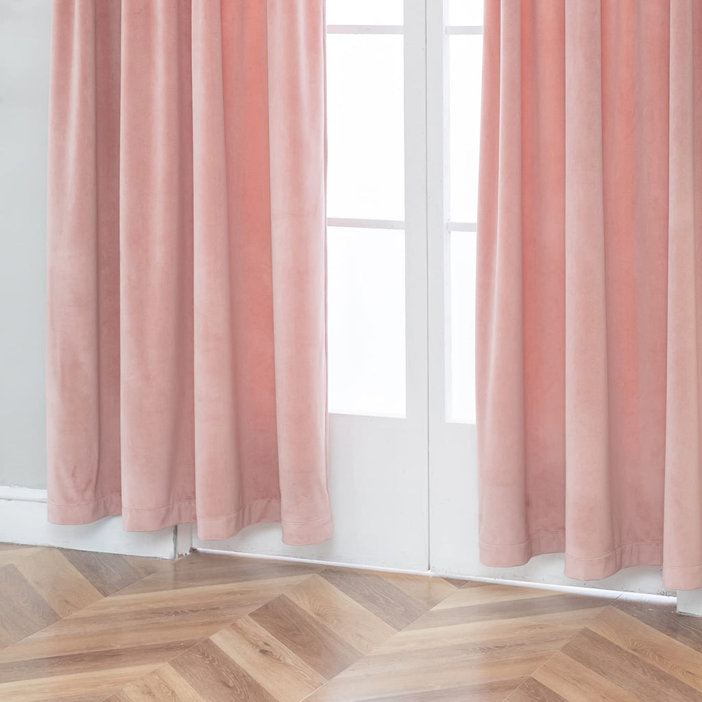 Velvet Curtains [2 Panels] Elegant Living Room Bedroom Window Drape Curtains, Grommet Eyelet Style (52" W x 95" L