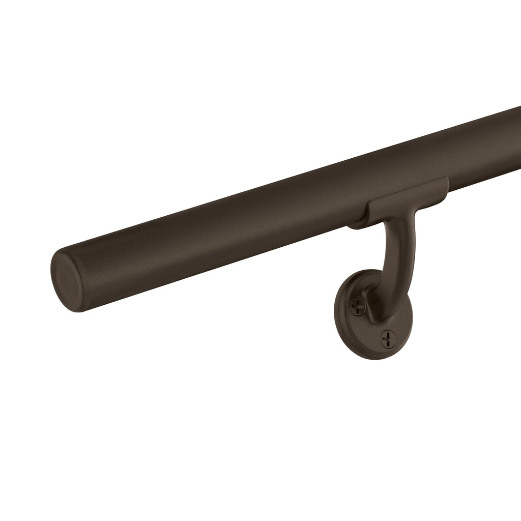 Aluminum Handrail for Indoor or Outdoor Steps and Stairs - Hand Rails for Elderly - DIY Complete Stair Railing Kit
