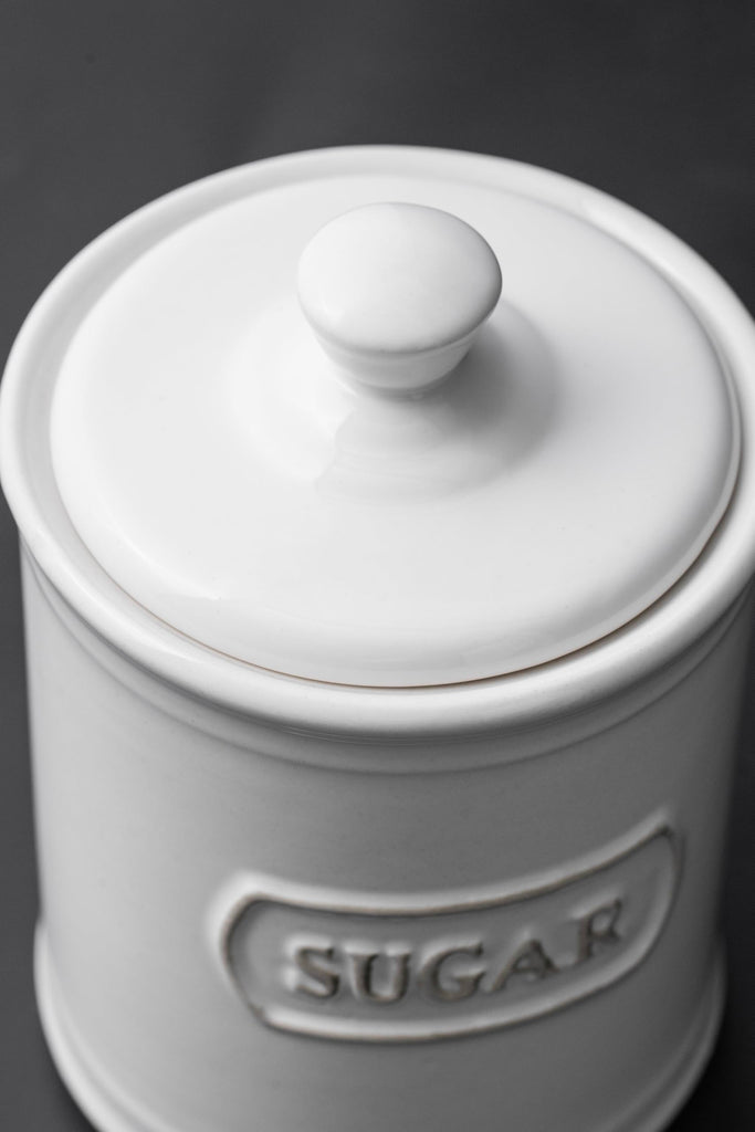 Relief Rectangle Ceramic Canisters Sets For The Kitchen Canisters For Countertop Set of 3 Airtight Coffee Canisters