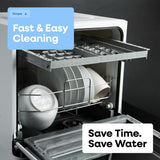 Collier Kitchen Portable Countertop Dishwasher Compact Mini Dishwasher with 5 Wash Programs