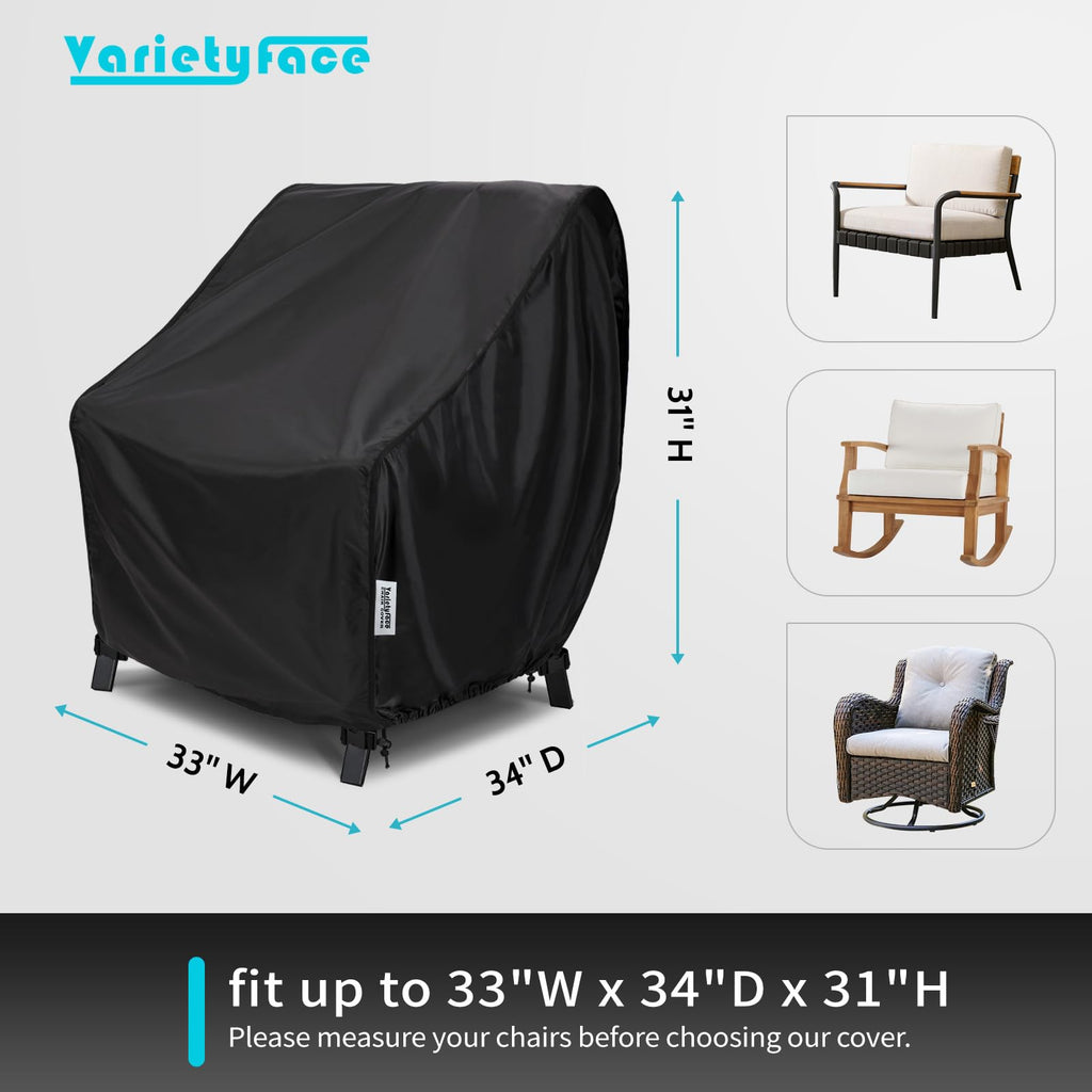 Waterproof, Fit 33W x 34D x 31H inch, 2 Pack