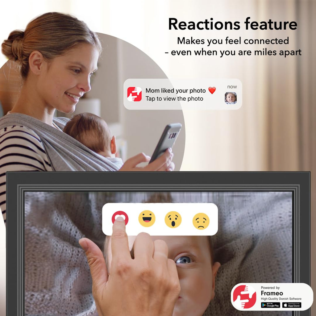 Digital Picture Frame- 15.6inch Digital Photo Frame with 1920 * 1080 IPS Touch Screen HD Disply, Built-in 32GB