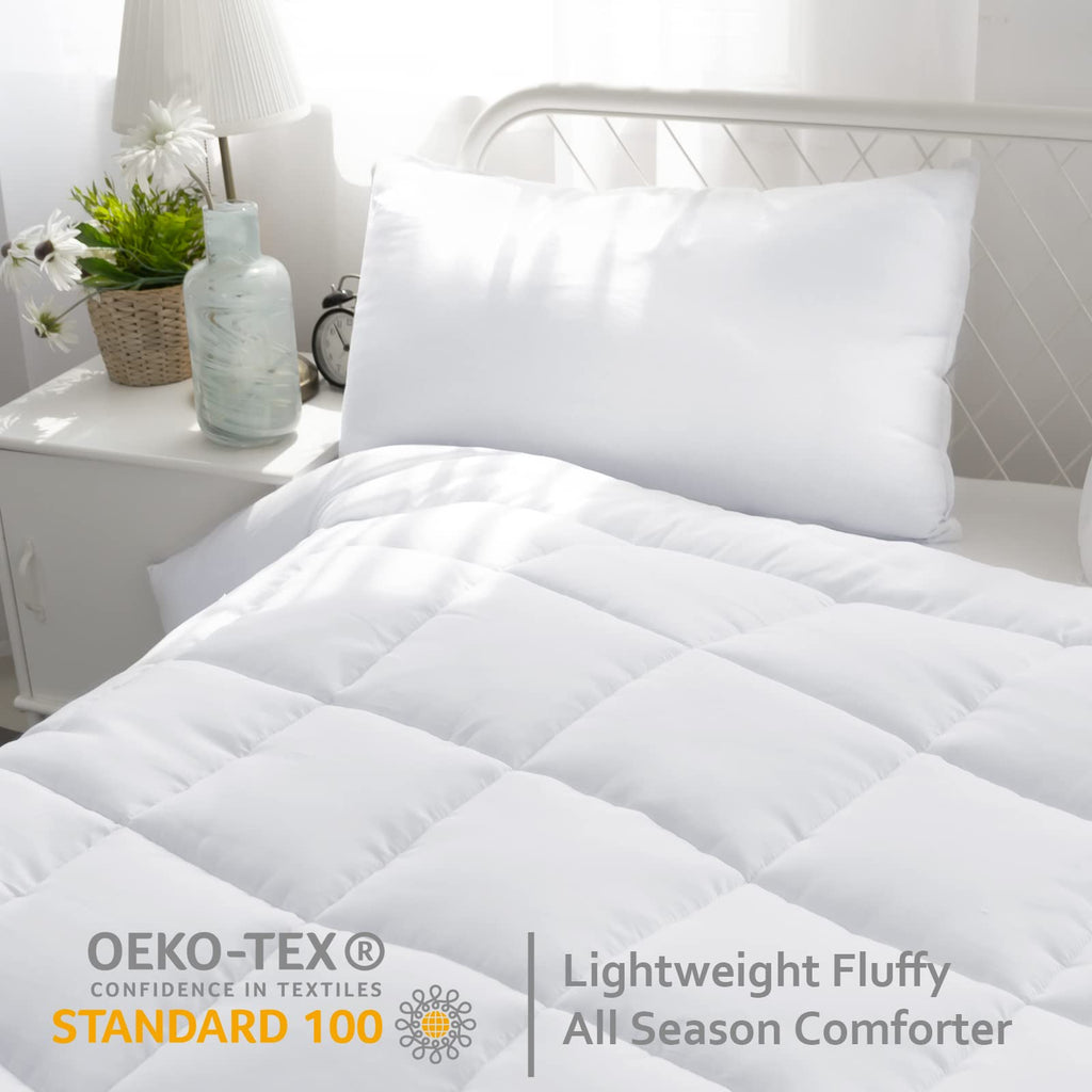 Down Alternative Comforter Queen Size White, Duvet Insert Queen 88" x 88"